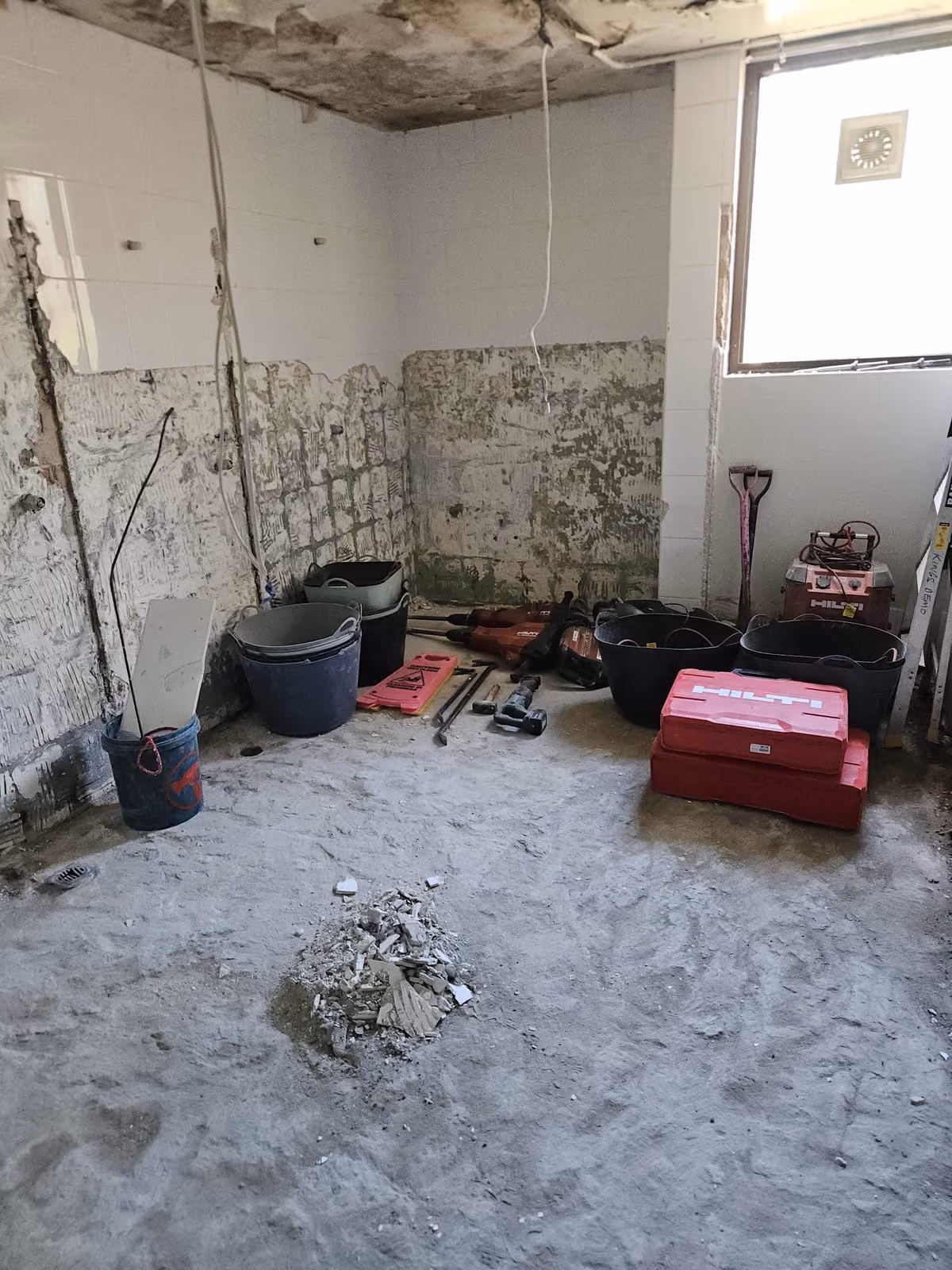 Commercial demolition in progress Melbourne