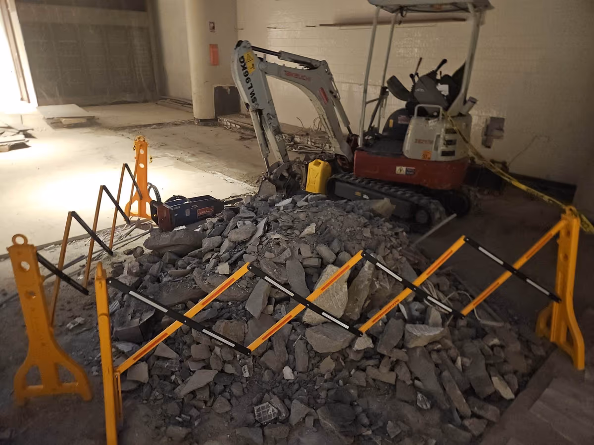 MLB Demolition truck on site