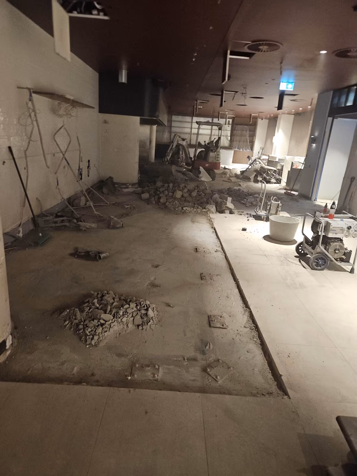 Commercial demolition site Melbourne